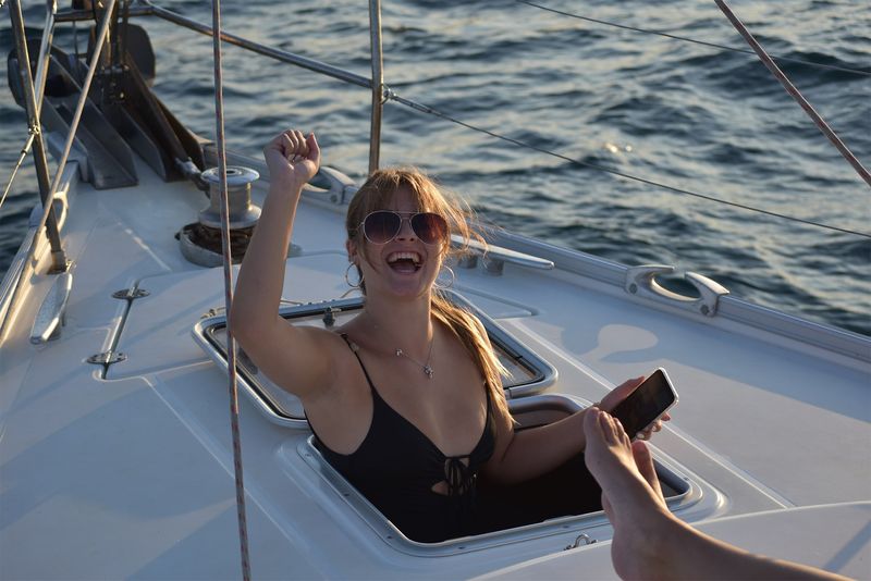 the first day of sailing